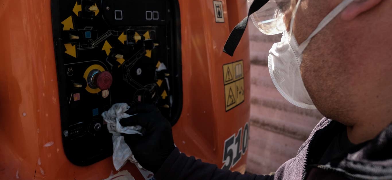 Sanificazione dei macchinari della flotta Lift Level Noleggi