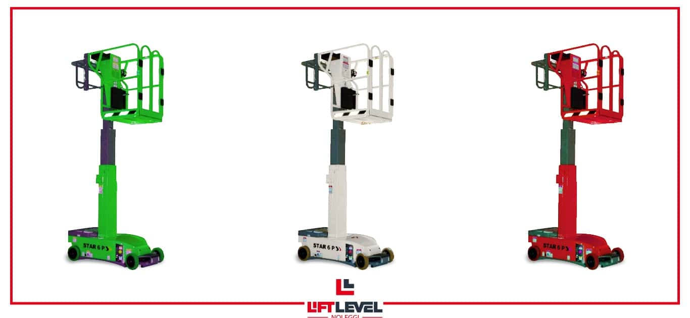 Noleggio piattaforme aeree verticali a pantografo